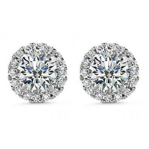 2.50 ct Round Cut Cubic Zirconia Stud Earrings in Screw Back 2.50 ct Round Cut Cubic Zirconia Stud Earrings in Screw Back